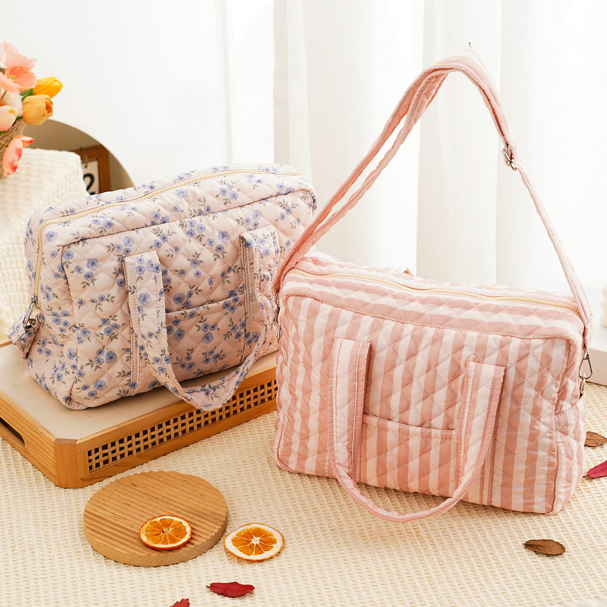 Baby Nursery Backpack - Happyflute Quilted Mummy Bag Multi-functional Baby