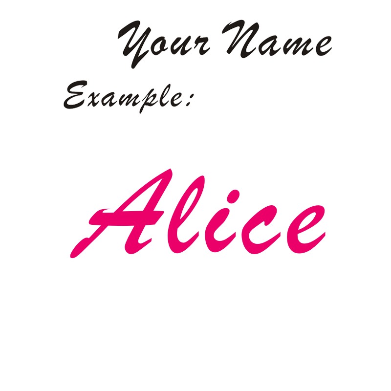 Baby Nursery Labels - Custom Text Decal YOUR NAME Car/Door