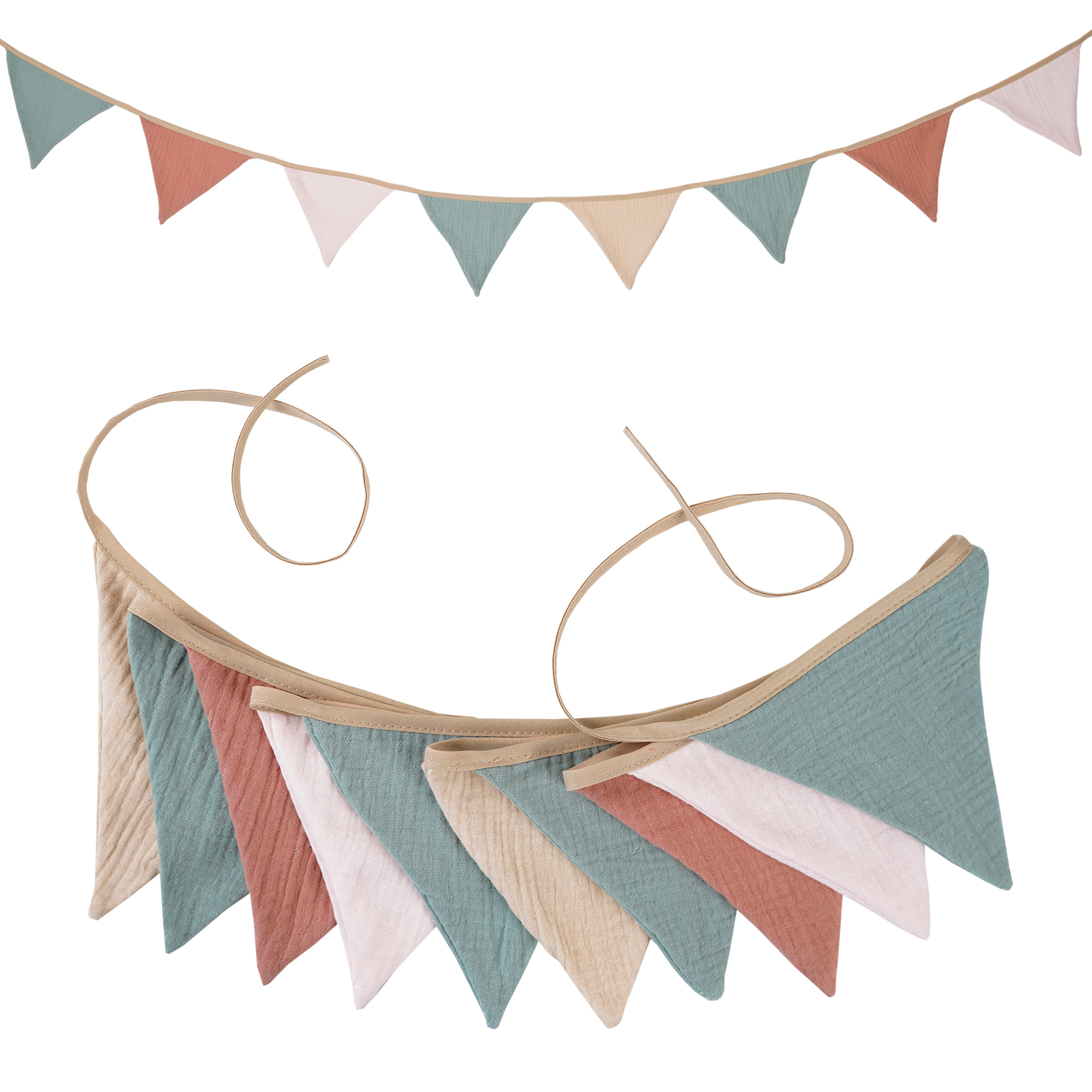 Baby Nursery Garland - 1 Pc 2.6M Nursery Fabric Bunting