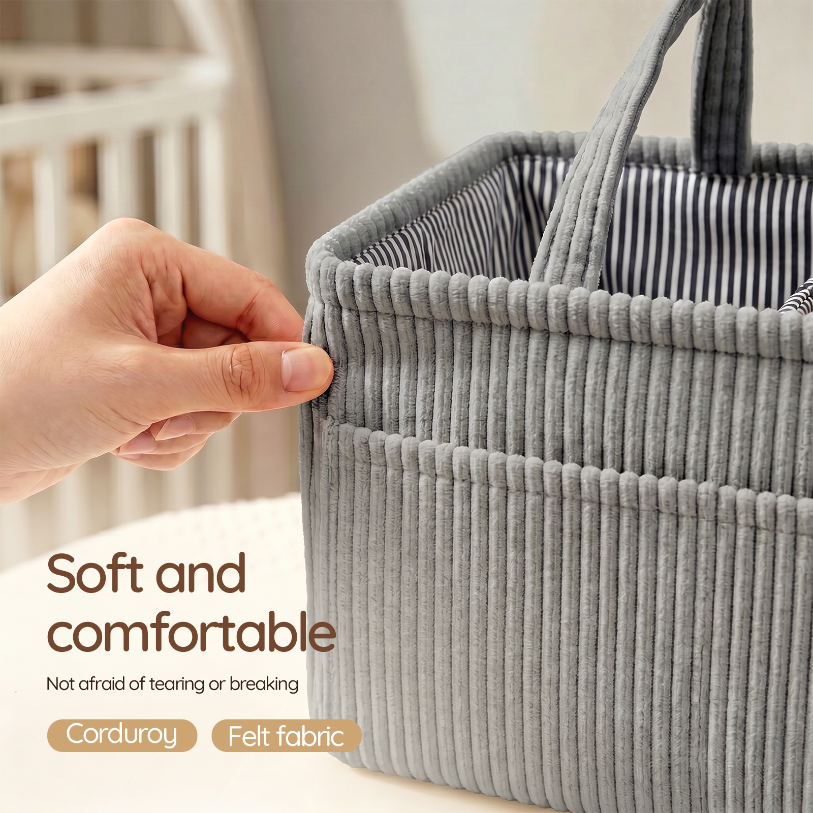 Baby Nappy Caddy Organizer Fol - Baby Nursery Organiser avis et prix