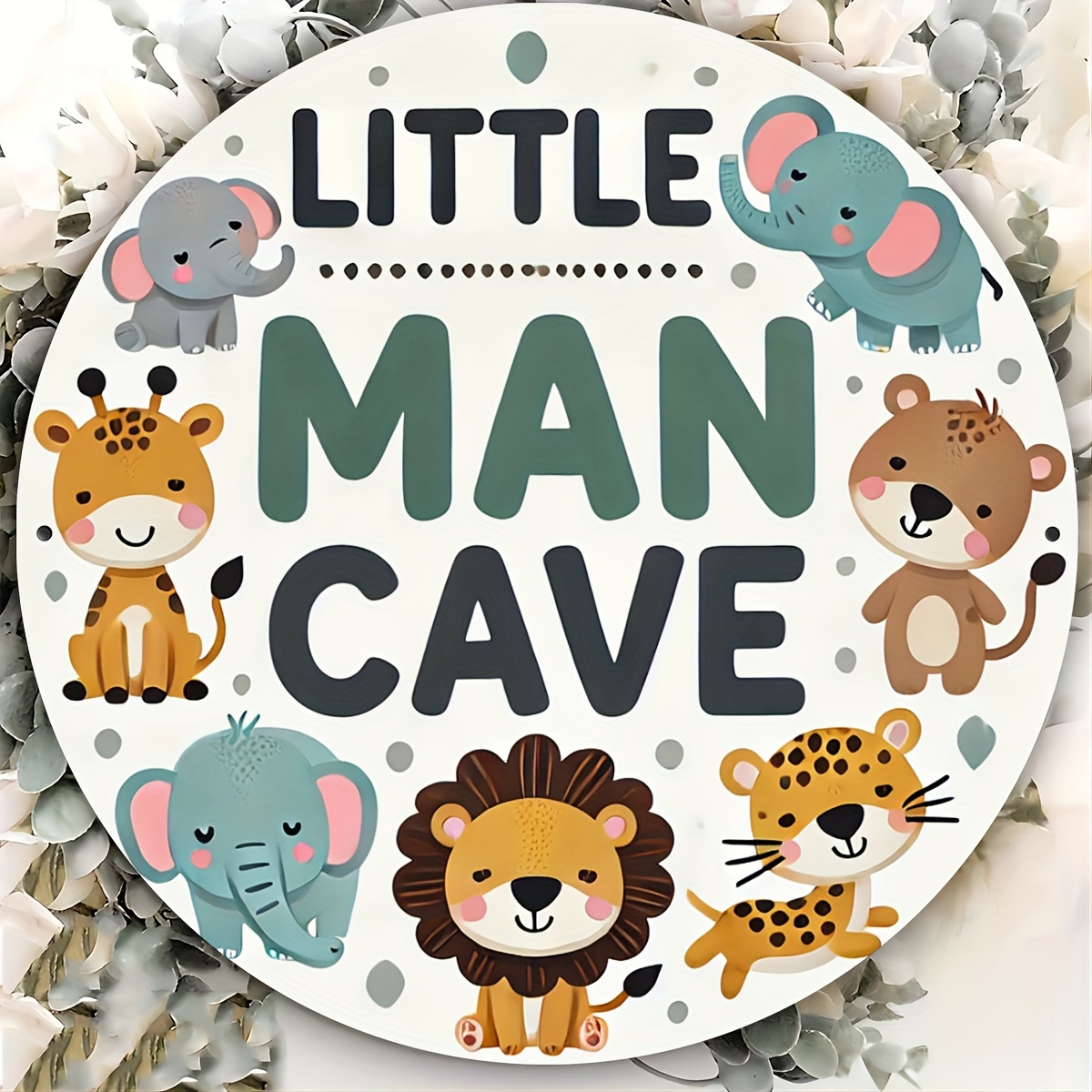Wooden Sign Little Man Cave Sa - Baby Nursery Vintage avis et prix