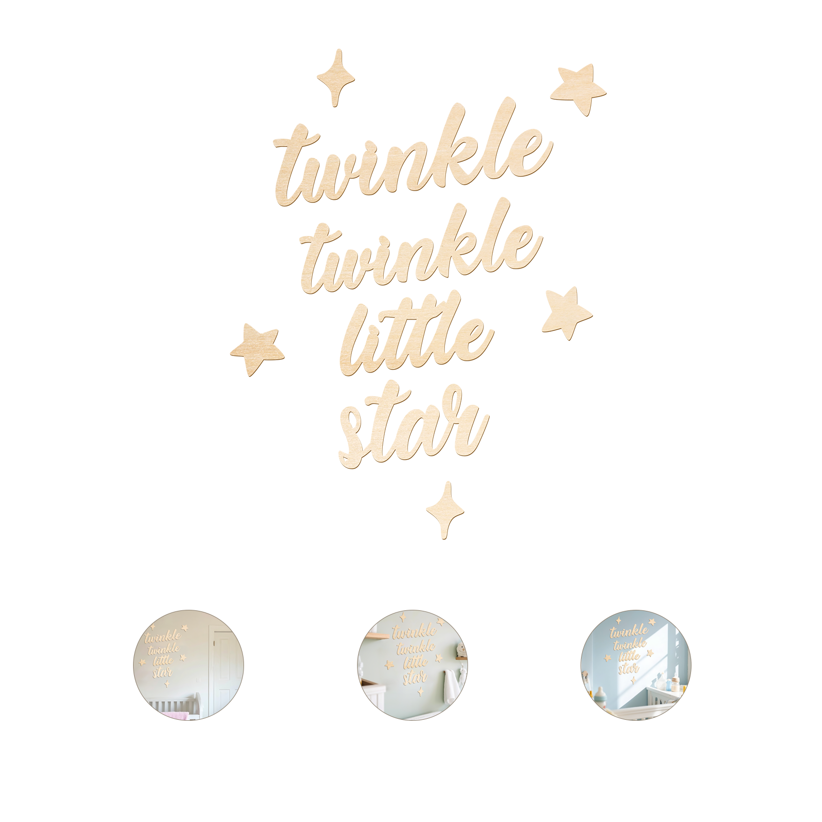 Twinkle Twinkle Little Star Wo - Baby Nursery Wall avis et prix