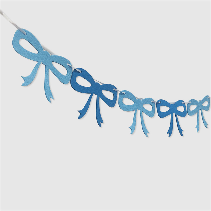 INS Nordic Felt Bowknot Garlan - Baby Nursery Garland avis et prix