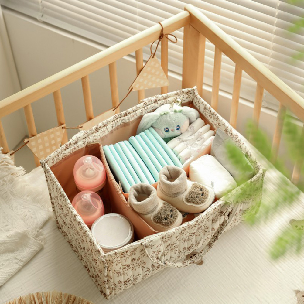 Floral Nursery Storage Basket  - Baby Nursery Organiser avis et prix