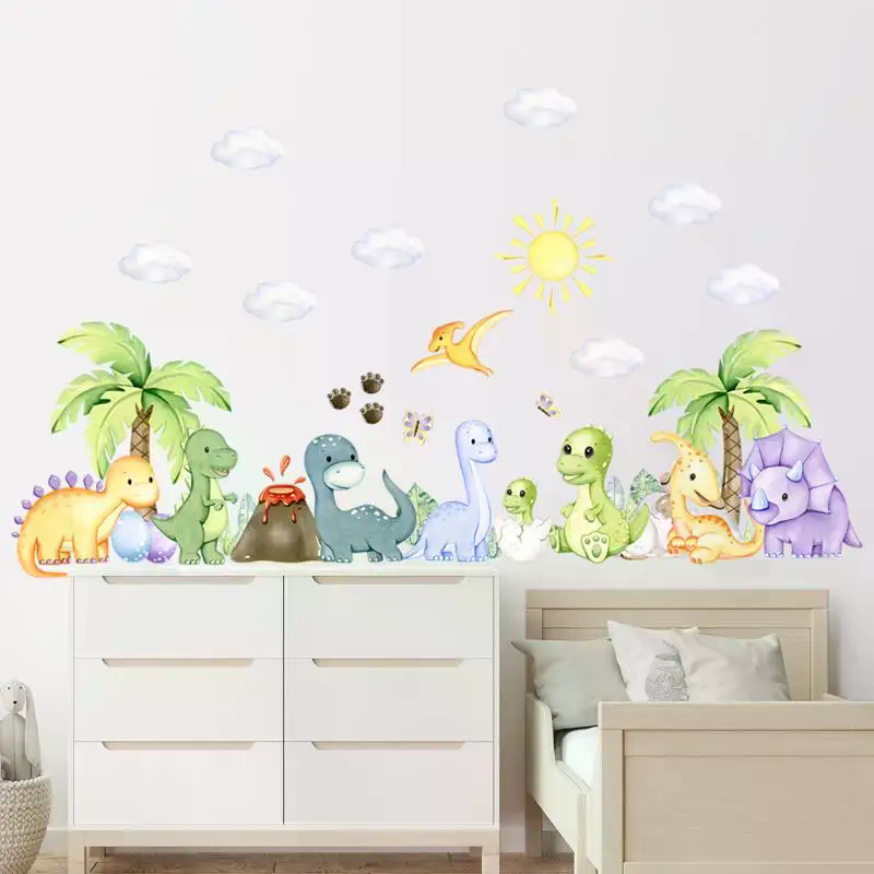 New Cartoon Cute Dinosaur Wall - Baby Nursery Labels avis et prix