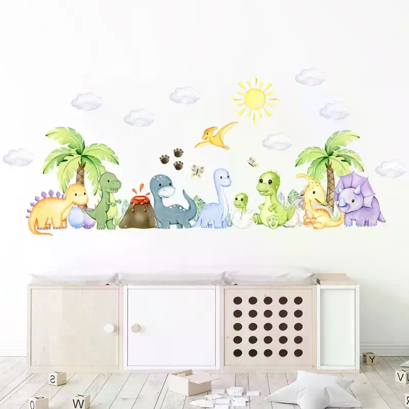 New Cartoon Cute Dinosaur Wall - Baby Nursery Labels avis et prix