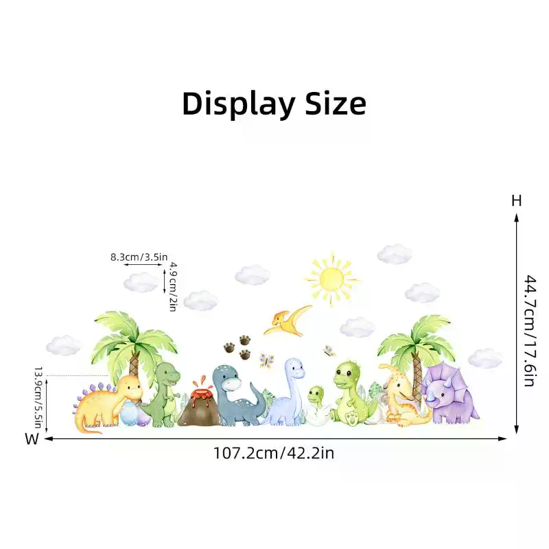 New Cartoon Cute Dinosaur Wall - Baby Nursery Labels avis et prix