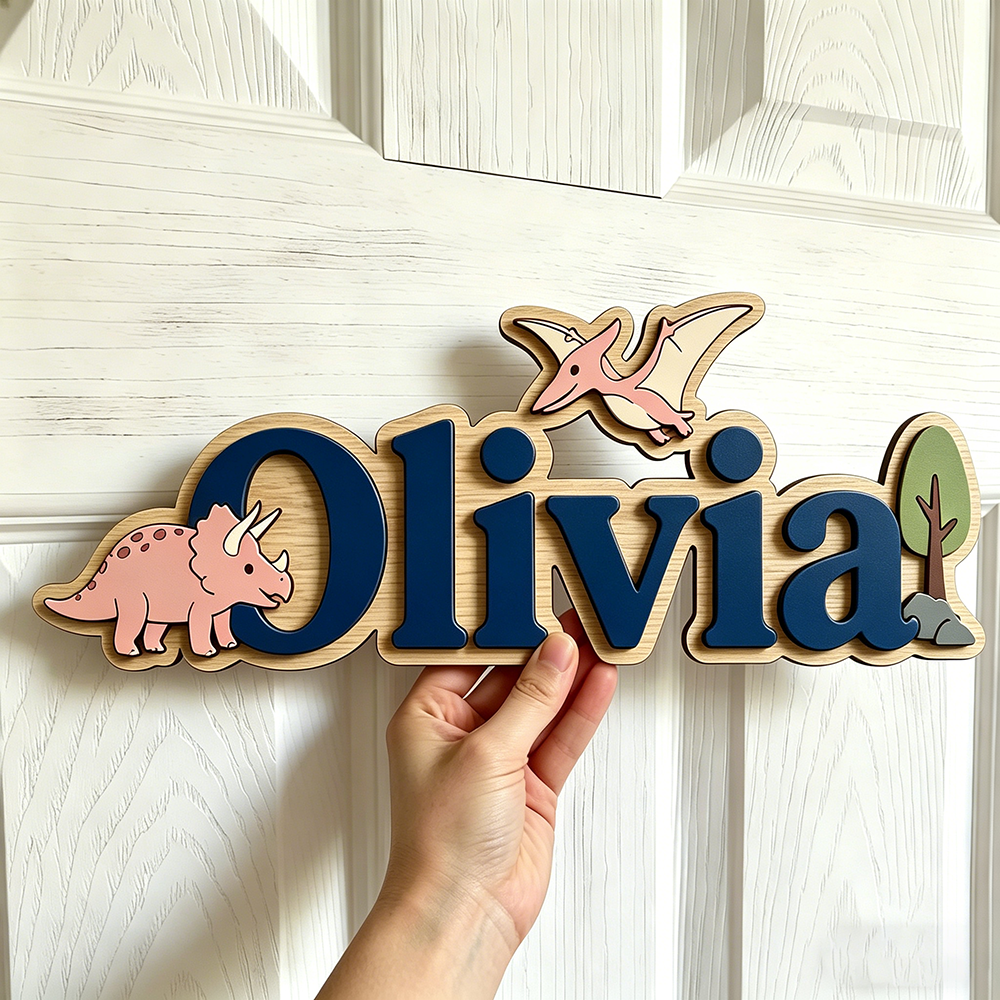 Personalized Dinosaur Name Sig - Baby Nursery Name avis et prix