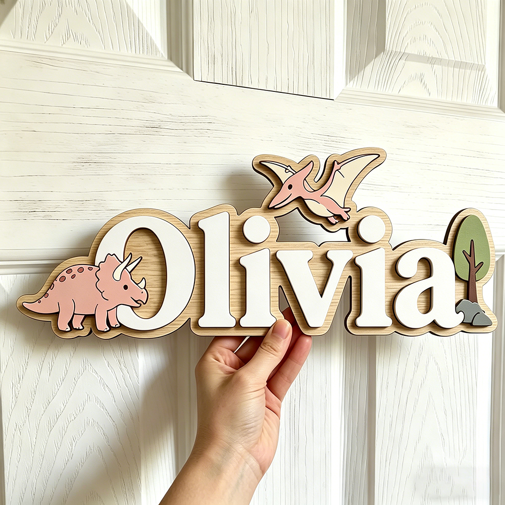 Personalized Dinosaur Name Sig - Baby Nursery Name avis et prix