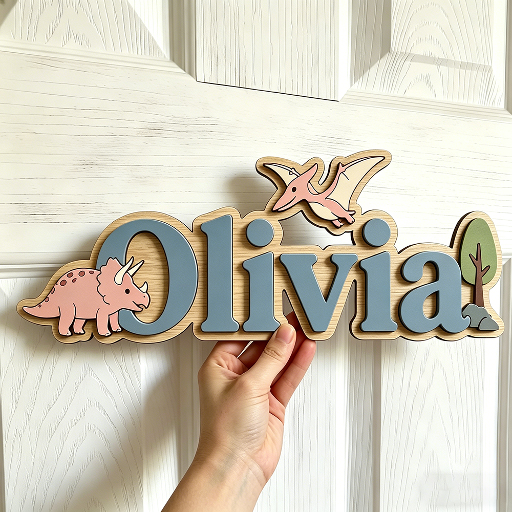 Personalized Dinosaur Name Sig - Baby Nursery Name avis et prix