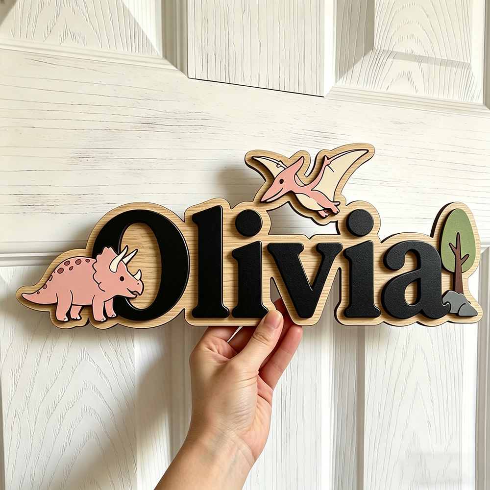 Personalized Dinosaur Name Sig - Baby Nursery Name avis et prix