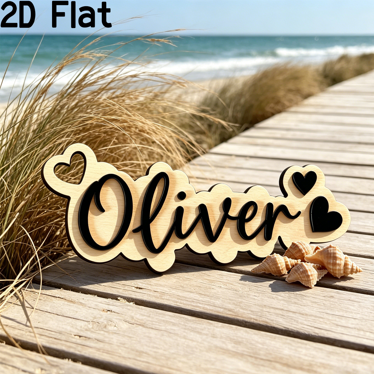 1Pc Custom Love Decor Wooden A - Baby Nursery Name avis et prix