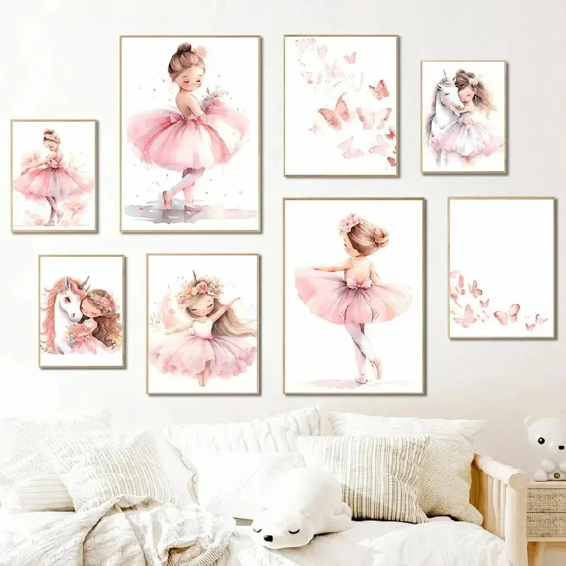 Pink Ballerina Girl Unicorn Bu - Baby Nursery Products avis et prix