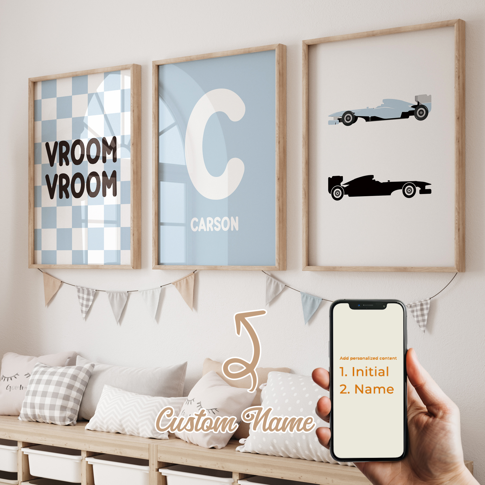 3pcs Personalized Custom Name  - Baby Nursery Name avis et prix