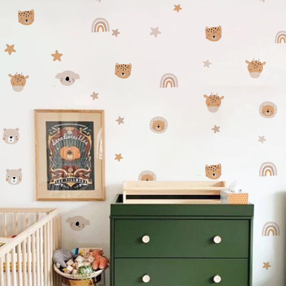 Boho Cartoon Cute Rainbow Bear - Baby Nursery Pictures avis et prix