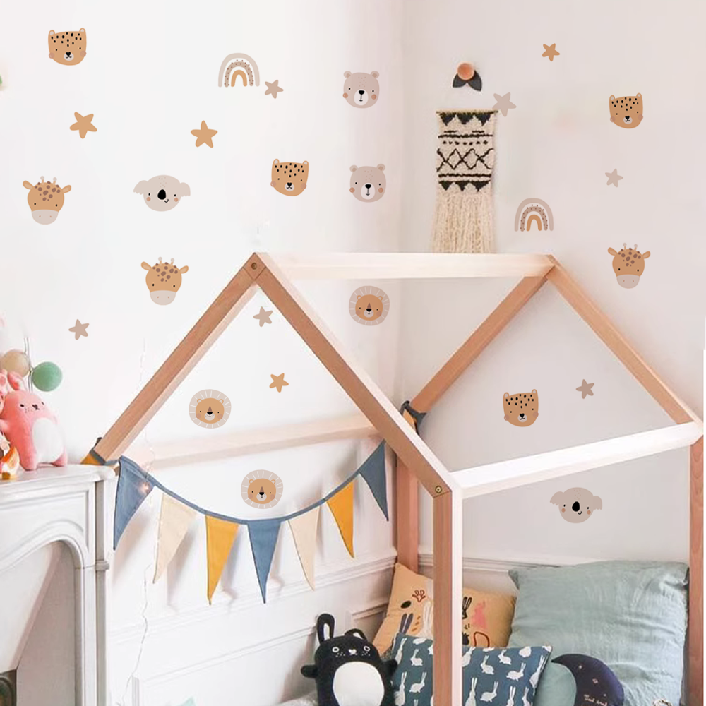 Boho Cartoon Cute Rainbow Bear - Baby Nursery Pictures avis et prix