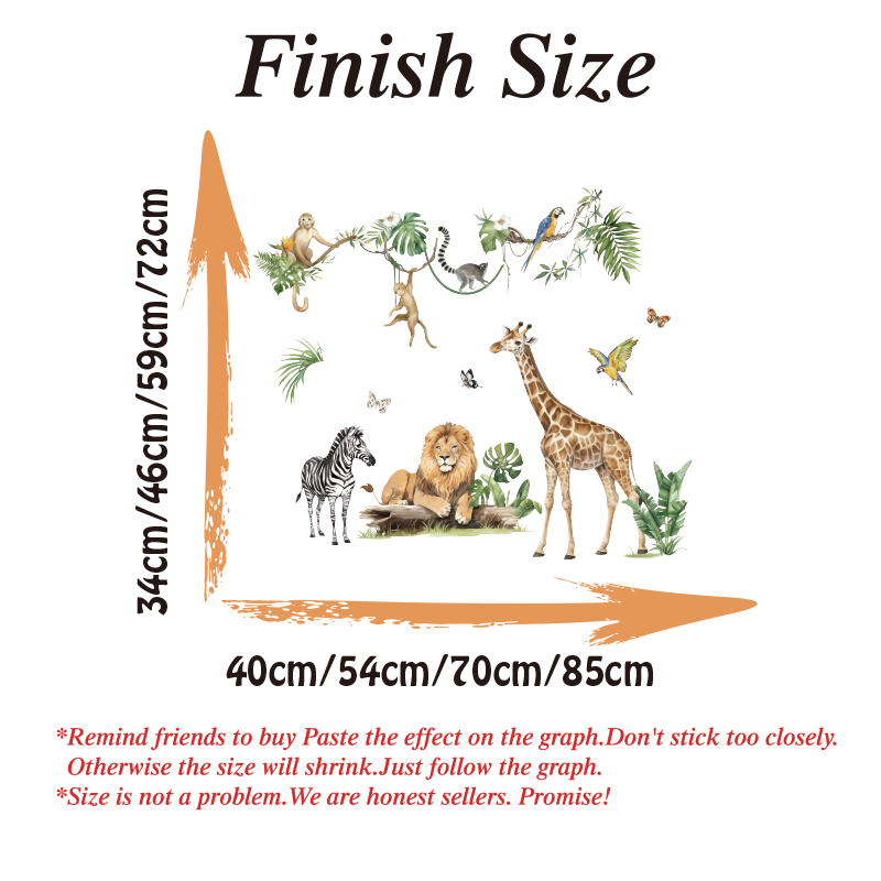 Large Jungle Animal Tropical L - Baby Nursery Products avis et prix