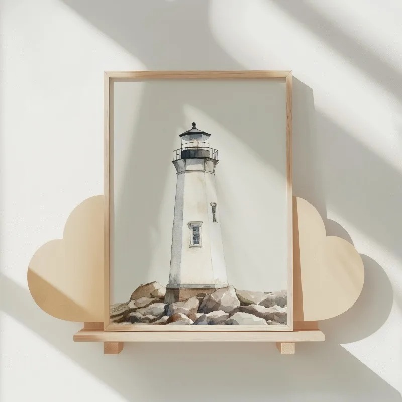 Neutral Nautical Nursery Art V - Baby Nursery Vintage avis et prix