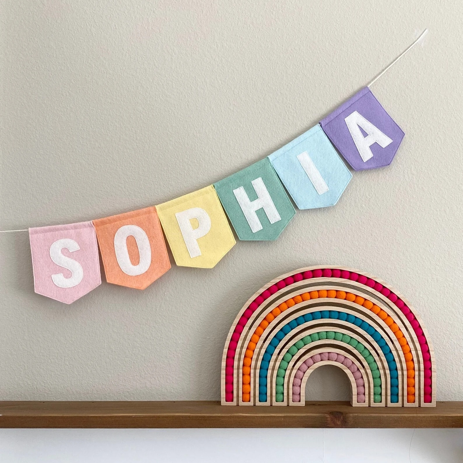 Personalized Felt Letter Banne - Baby Nursery Garland avis et prix