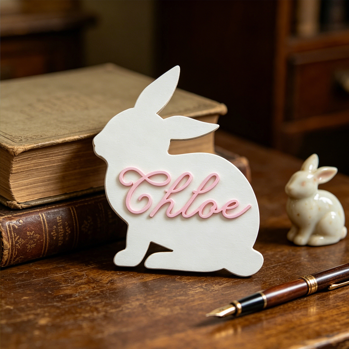 1Pc Custom Cute Bunny Name Woo - Baby Nursery Name avis et prix
