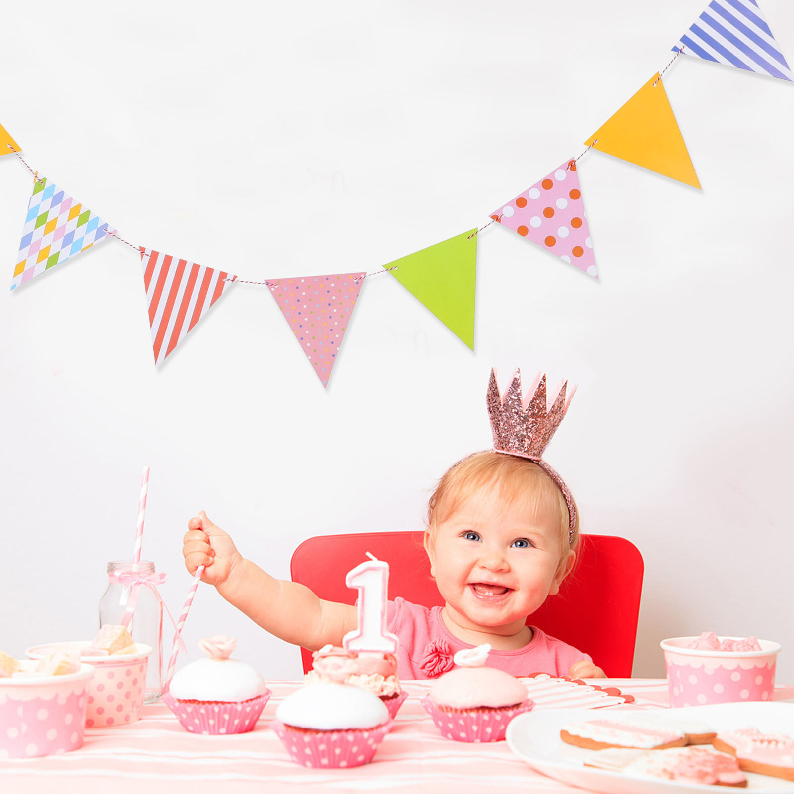 Easy Install Triangle Paper Fl - Baby Nursery Garland avis et prix