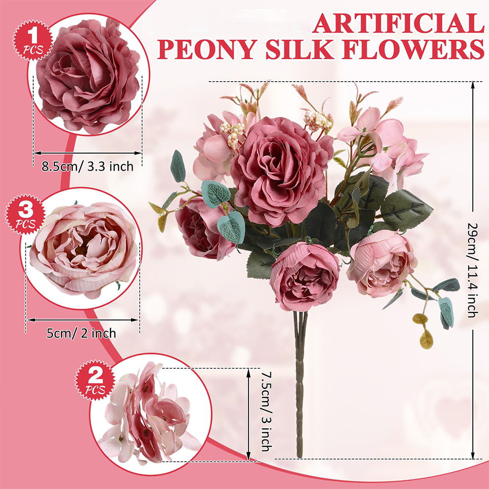1pcs Vintage Peony Artificial  - Baby Nursery Vintage avis et prix