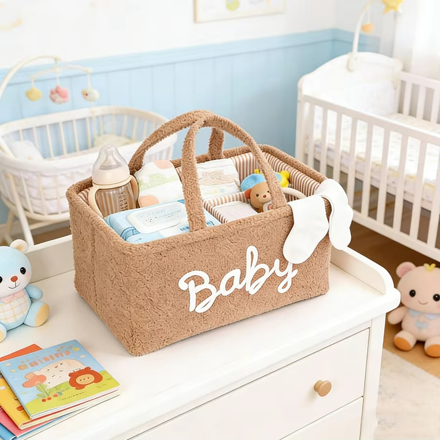 eddy Fleece Baby Diaper Caddy  - Baby Nursery Organiser avis et prix