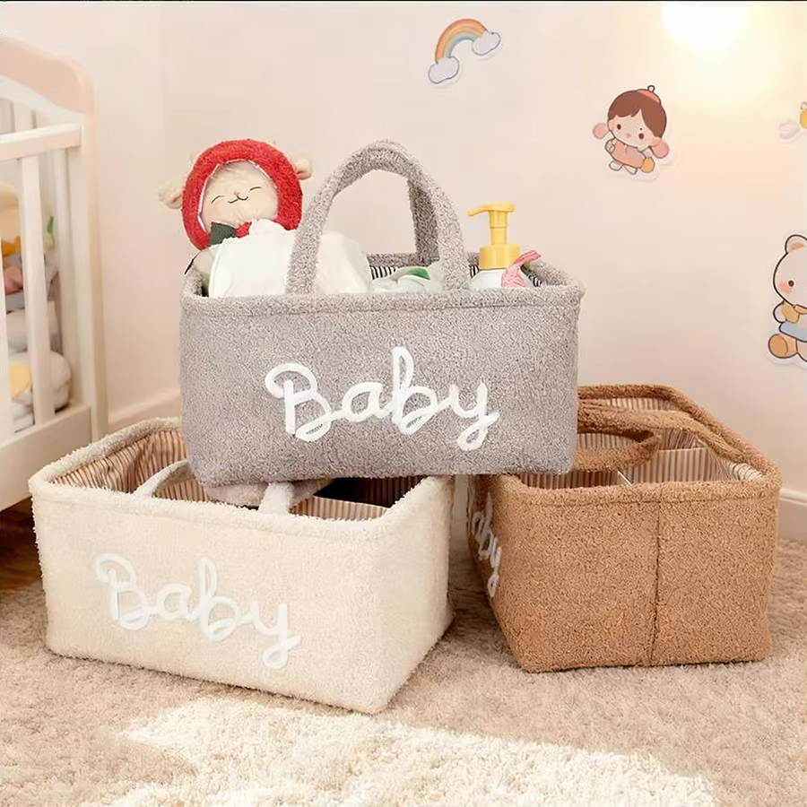 eddy Fleece Baby Diaper Caddy  - Baby Nursery Organiser avis et prix