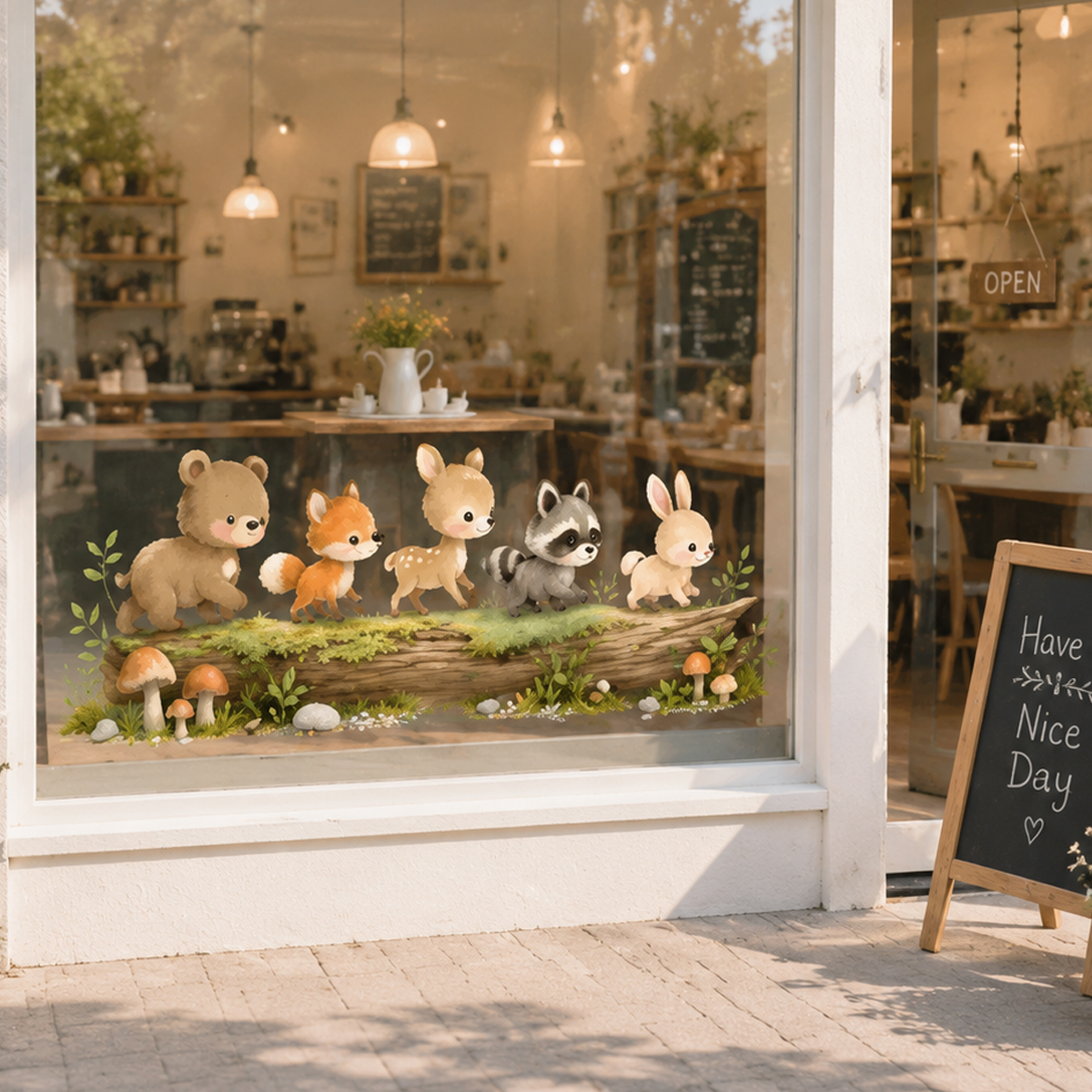 Nursery Forest Animals Window  - Baby Nursery Labels avis et prix