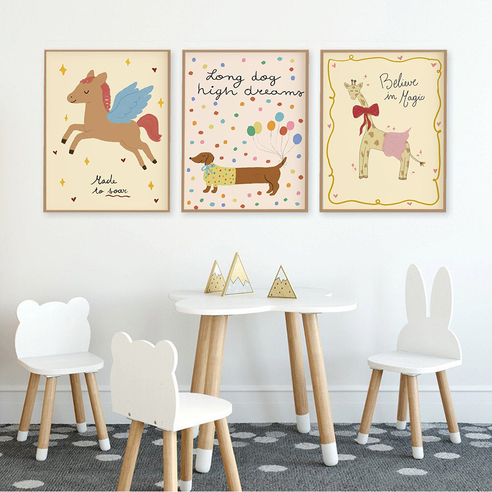 Vintage Rocking Horse Giraffe  - Baby Nursery Vintage avis et prix