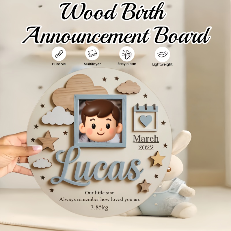 Personalized Baby Photo Frame, - Baby Nursery Name avis et prix