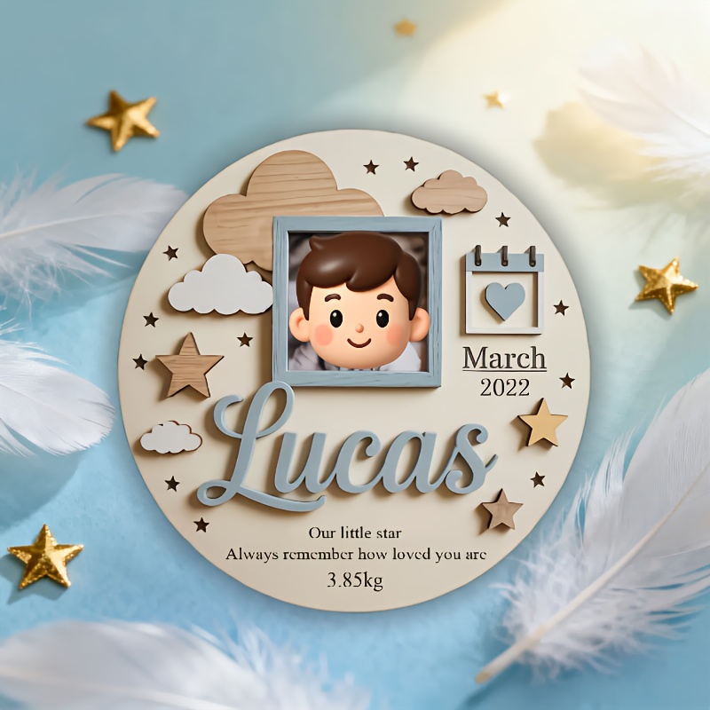 Personalized Baby Photo Frame, - Baby Nursery Name avis et prix