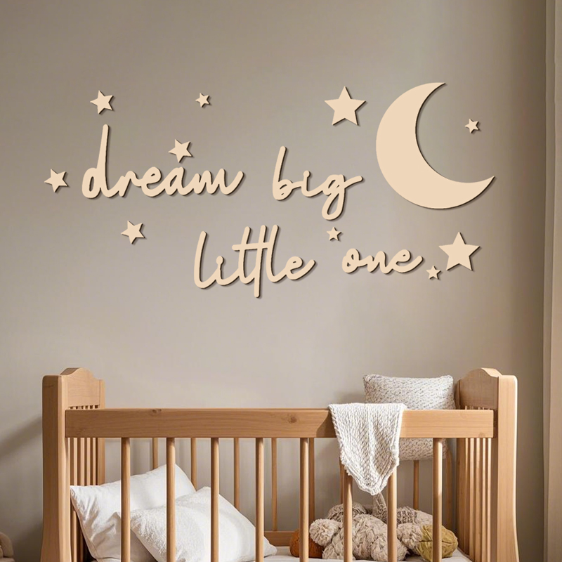 Dream Big Little One Wooden Si - Baby Nursery Pictures avis et prix