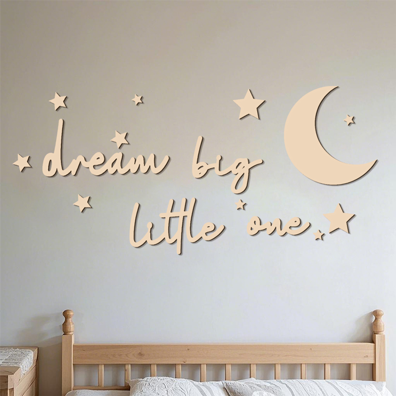 Dream Big Little One Wooden Si - Baby Nursery Pictures avis et prix