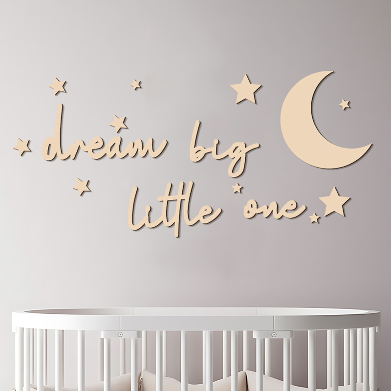 Dream Big Little One Wooden Si - Baby Nursery Pictures avis et prix