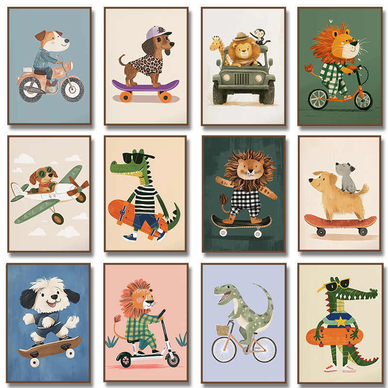 Dog Airplane Lion in Car Anima - Baby Nursery Pictures avis et prix
