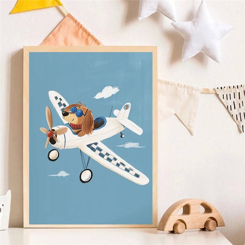 Dog Airplane Lion in Car Anima - Baby Nursery Pictures avis et prix