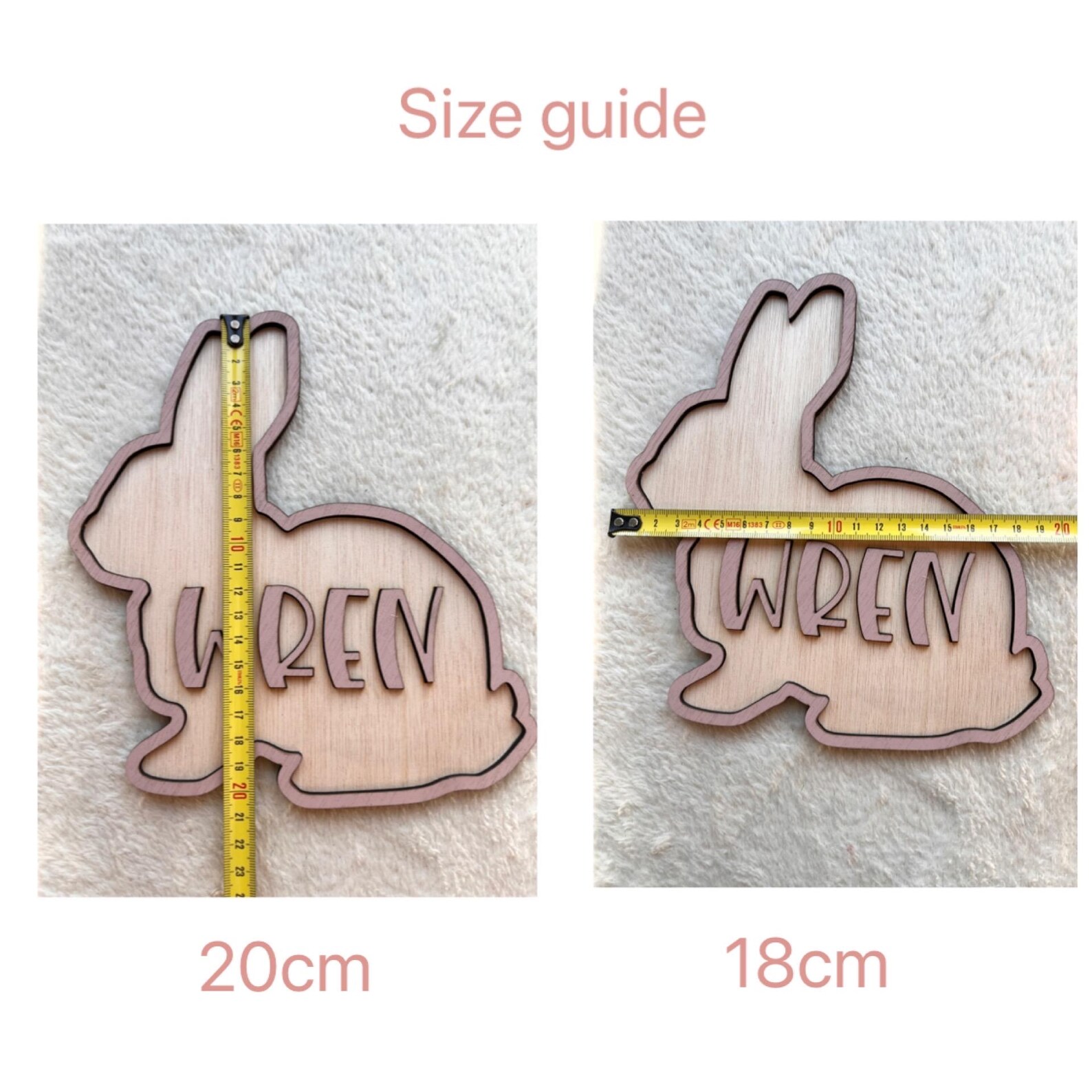 Personalized Bunny Name Wooden - Baby Nursery Wall avis et prix