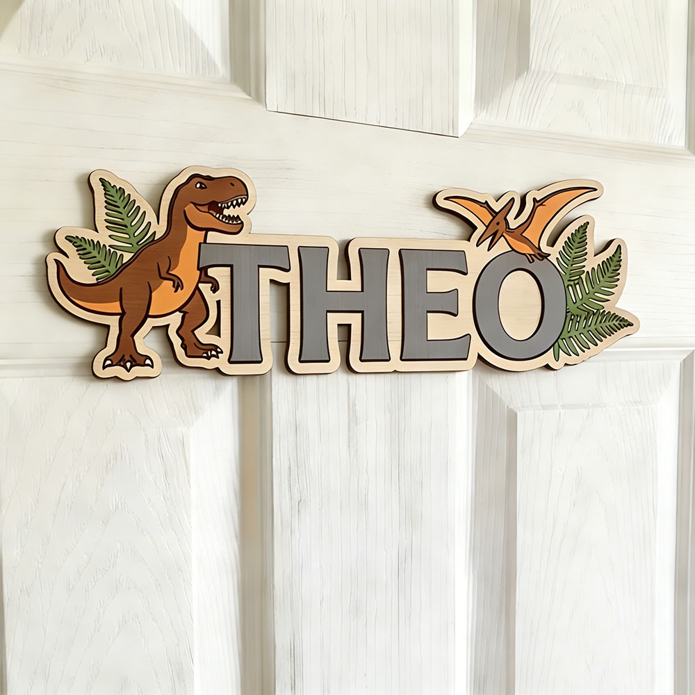 Personalized Dinosaur Name Sig - Baby Nursery Name avis et prix