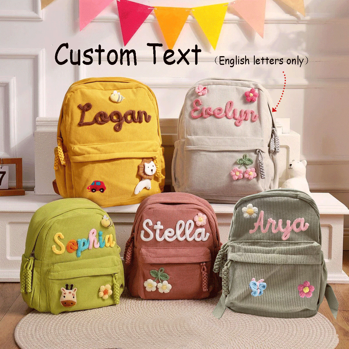 Personalized Corduroy Backpack - Baby Nursery Backpack avis et prix
