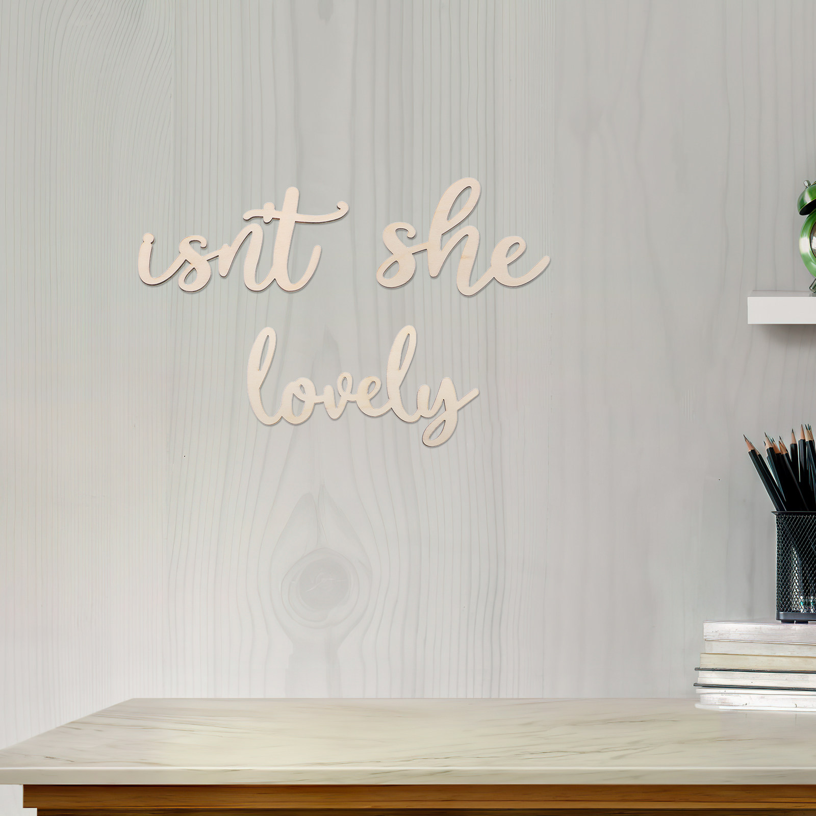 Wood Sign Wooden Wall Sticker  - Baby Nursery Wall avis et prix