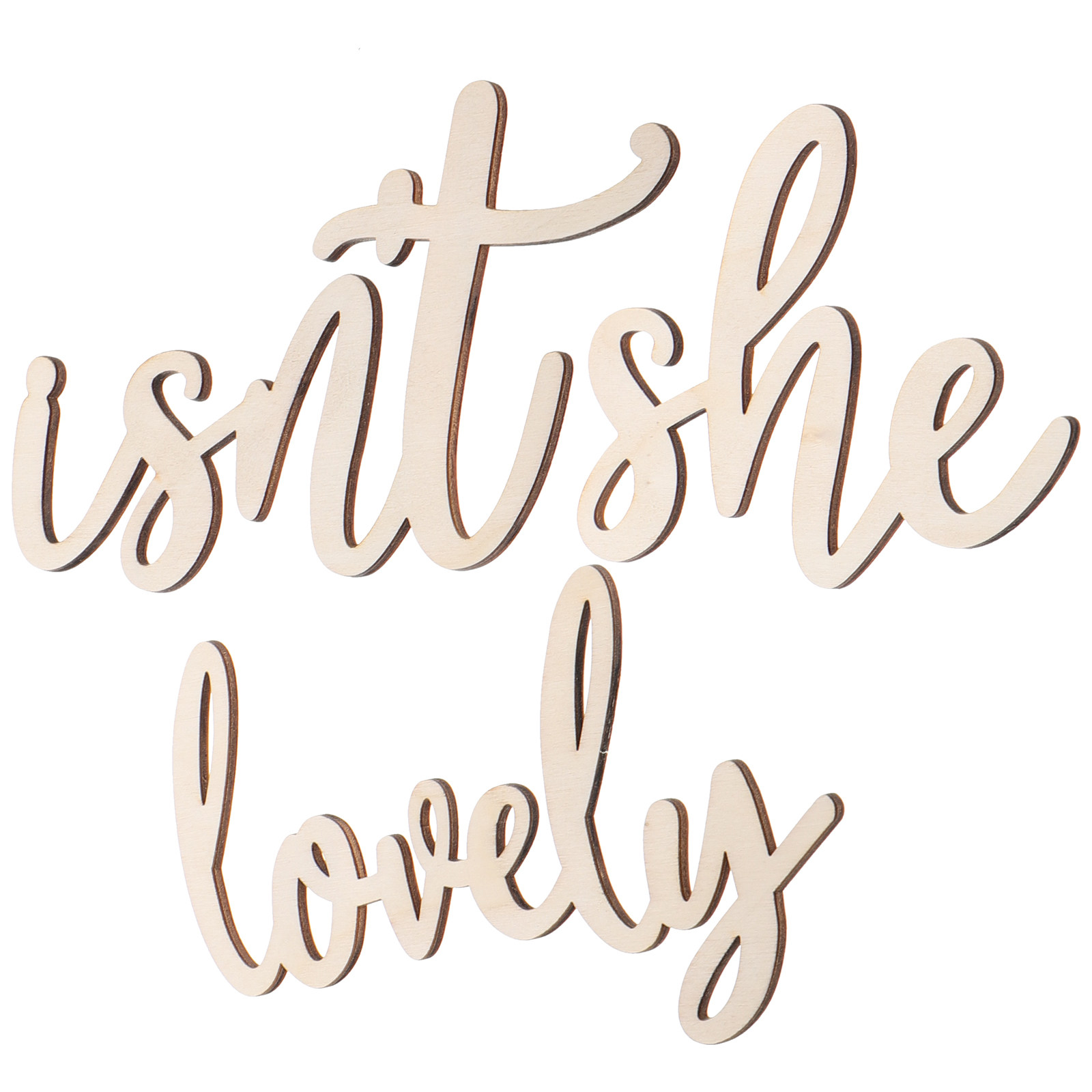 Wood Sign Wooden Wall Sticker  - Baby Nursery Wall avis et prix