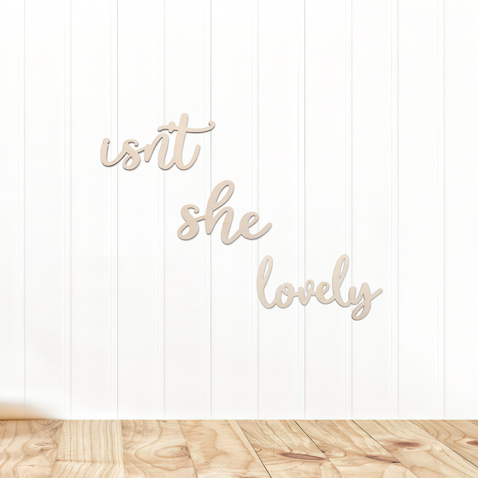 Wood Sign Wooden Wall Sticker  - Baby Nursery Wall avis et prix