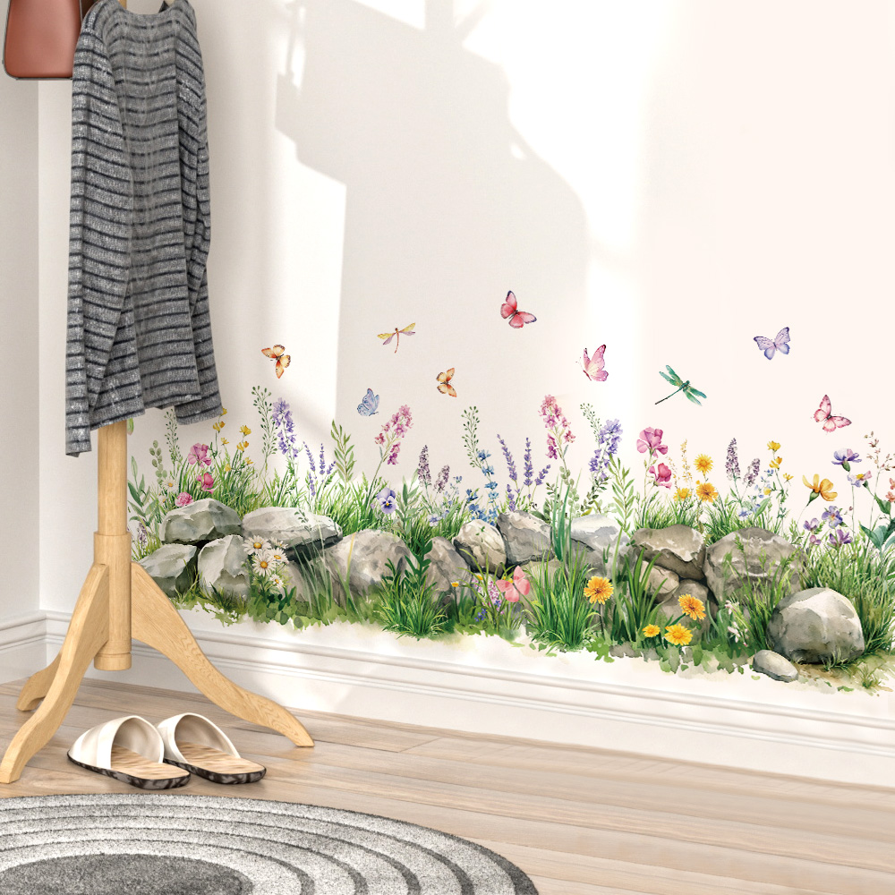 Stones and Flowers Watercolor  - Baby Nursery Pictures avis et prix