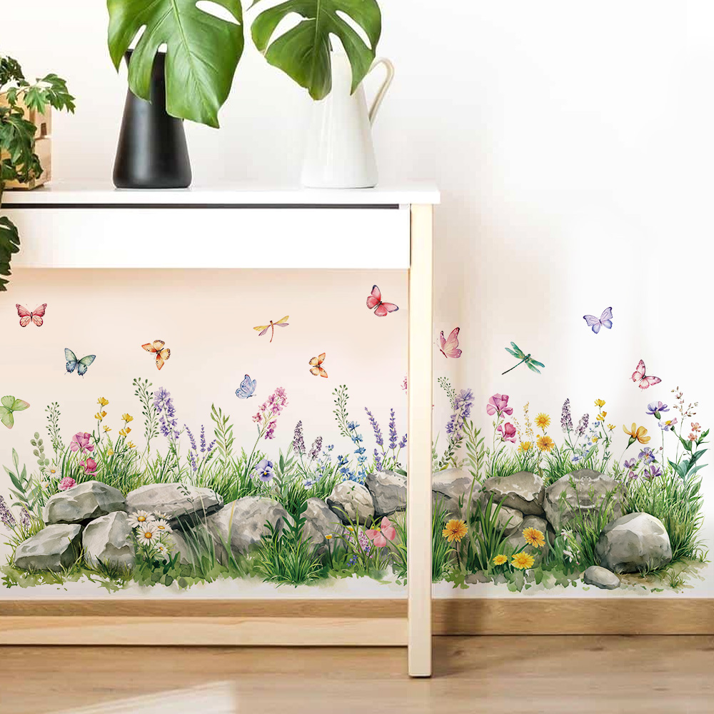 Stones and Flowers Watercolor  - Baby Nursery Pictures avis et prix