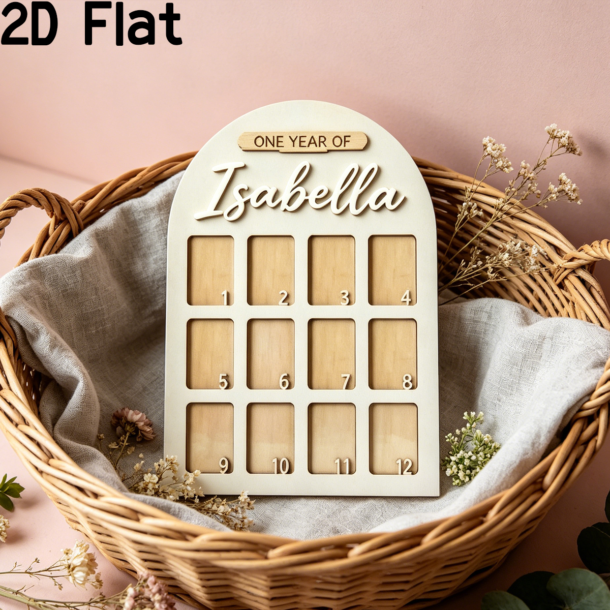 1Pc Custom Photo Record Board  - Baby Nursery Name avis et prix