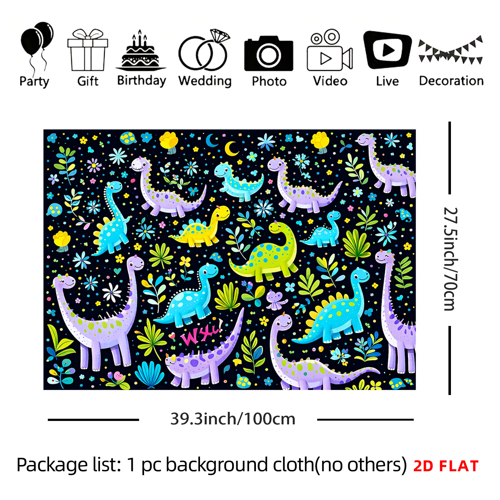 Vibrant Dinosaur Tapestry Kids - Baby Nursery Pictures avis et prix