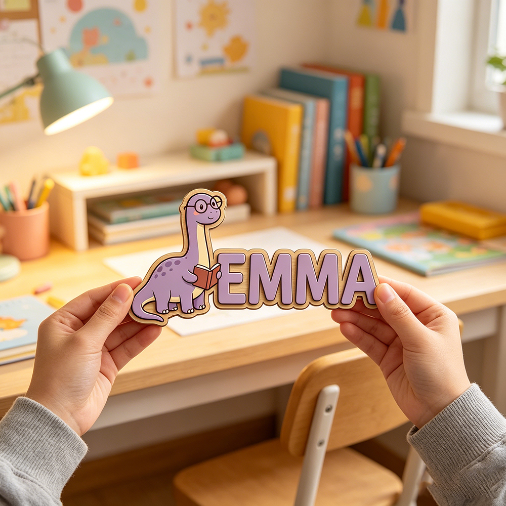 Whimsical Nerdy Dinosaur Custo - Baby Nursery Name avis et prix