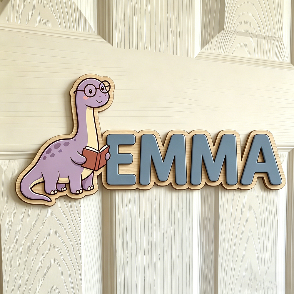 Whimsical Nerdy Dinosaur Custo - Baby Nursery Name avis et prix