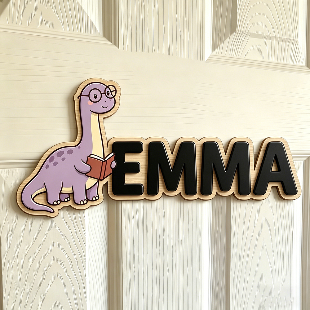 Whimsical Nerdy Dinosaur Custo - Baby Nursery Name avis et prix